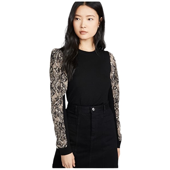 Veronica Beard alder snake print sweater XL - Picture 1 of 10